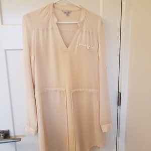 Cream Naked Zebra Dress